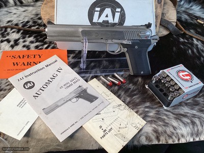 IAI, Irwindale Arms Inc. AutoMag IV, .45 Winchester Magnum, 6 1/2 Inch, BOXED, Trades Welcome - Image 8 of 15