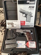 LNIB Sig P238 W/Sig Laser Sights, Extra Mags, Looks Unfired, Boxed, Trades Welcome. - 4 of 10