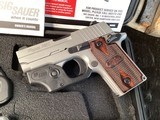 LNIB Sig P238 W/Sig Laser Sights, Extra Mags, Looks Unfired, Boxed, Trades Welcome. - 7 of 10