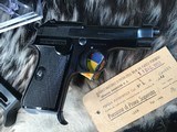 1953 Mfg. Beretta 948, Unfired in Box W/Paperwork & Manual, .22 LR, No Import Marks. Trades Welcome. - 25 of 25