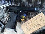 1953 Mfg. Beretta 948, Unfired in Box W/Paperwork & Manual, .22 LR, No Import Marks. Trades Welcome. - 22 of 25