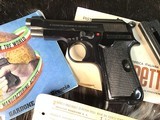 1953 Mfg. Beretta 948, Unfired in Box W/Paperwork & Manual, .22 LR, No Import Marks. Trades Welcome. - 2 of 25