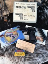 1953 Mfg. Beretta 948, Unfired in Box W/Paperwork & Manual, .22 LR, No Import Marks. Trades Welcome. - 1 of 25