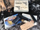 1953 Mfg. Beretta 948, Unfired in Box W/Paperwork & Manual, .22 LR, No Import Marks. Trades Welcome. - 9 of 25