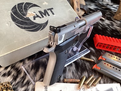 AMT AutoMag III Pistol, .30 Carbine Caliber, Boxed W/2 Mags & Manual, Fun!, Trades Welcome - Image 3 of 25