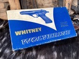 1957 Whitney Wolverine .22 Pistol, Excellent W/Box & Two Mags, Trades Welcome - 3 of 18