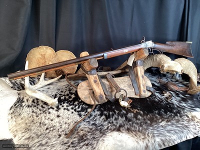 George P. Foster of Bristol R.I. 1860 Percussion Target Rifle, .380 Caliber. Antique, Excellent Condition. Trades Welcome - Image 12 of 18