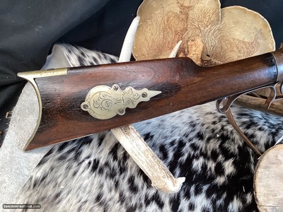George P. Foster of Bristol R.I. 1860 Percussion Target Rifle, .380 Caliber. Antique, Excellent Condition. Trades Welcome - Image 7 of 18