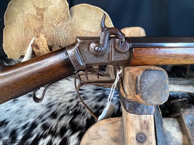George P. Foster of Bristol R.I. 1860 Percussion Target Rifle, .380 Caliber. Antique, Excellent Condition. Trades Welcome - Image 6 of 18