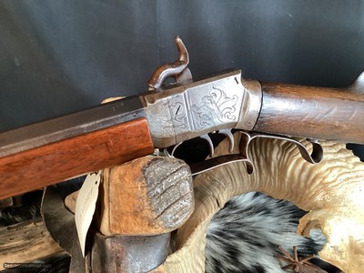 George P. Foster of Bristol R.I. 1860 Percussion Target Rifle, .380 Caliber. Antique, Excellent Condition. Trades Welcome - Image 11 of 18