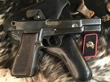 1944 FN WAA140 Nazi Marked WWII Hi-Power Pistol, Excellent Original, Trades Welcome