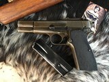 Pre-War Belgium FN Browning Pat. Hi-Power with Holster/Stock, Tangent Sights, Trades Welcome - 17 of 25