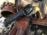 1906 Bolt SAA Bisley, 4 3/4”, .38-40 Cartridge, Hand Engraved, Gorgeous, Trades Welcome