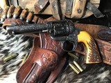 1906 Bolt SAA Bisley, 4 3/4”, .38-40 Cartridge, Hand Engraved, Gorgeous, Trades Welcome - 12 of 25