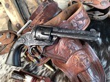 1906 Bolt SAA Bisley, 4 3/4”, .38-40 Cartridge, Hand Engraved, Gorgeous, Trades Welcome - 3 of 25