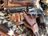 1906 Bolt SAA Bisley, 4 3/4”, .38-40 Cartridge, Hand Engraved, Gorgeous, Trades Welcome - 8 of 25