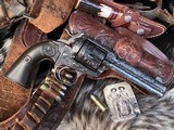 1906 Bolt SAA Bisley, 4 3/4”, .38-40 Cartridge, Hand Engraved, Gorgeous, Trades Welcome - 18 of 25