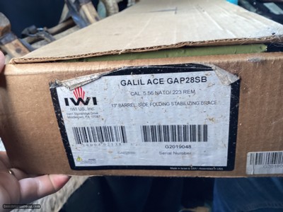 IWI Galil Ace, 5.56/.223 Side Folder Brace 13” Pistol, Unfired In Box, Trades Welcome. - Image 4 of 15