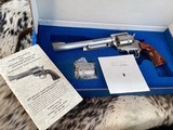 Freedom Arms Premier Model 1997, .22 Magnum /.22 LR Cylinders, 71/2” Barrel, Factory Action Job, O.T. Screw, Unfired In Box, Trades Welcome. - 1 of 9