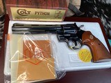 1974 Colt Python, 6 Inch, Boxed, Remains Unfired Since 1974, Gorgeous ...