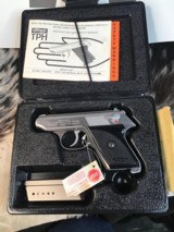 Wather Interarms TPH Stainless .22 LR Pistol , NOS Infired In Box W/Test Target & Manual. Trades Welcome. - 8 of 19