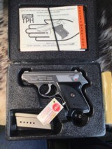 Wather Interarms TPH Stainless .22 LR Pistol , NOS Infired In Box W/Test Target & Manual. Trades Welcome. - 18 of 19