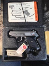 Wather Interarms TPH Stainless .22 LR Pistol , NOS Infired In Box W/Test Target & Manual. Trades Welcome. - 16 of 19