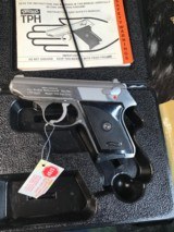 Wather Interarms TPH Stainless .22 LR Pistol , NOS Infired In Box W/Test Target & Manual. Trades Welcome. - 9 of 19