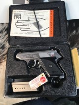 Wather Interarms TPH Stainless .22 LR Pistol , NOS Infired In Box W/Test Target & Manual. Trades Welcome. - 7 of 19