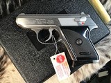 Wather Interarms TPH Stainless .22 LR Pistol , NOS Infired In Box W/Test Target & Manual. Trades Welcome. - 12 of 19