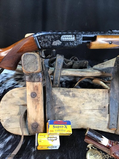 1957 Engraved W/Silver Inlay Winchester Model 61. Trades Welcome - Image 13 of 25