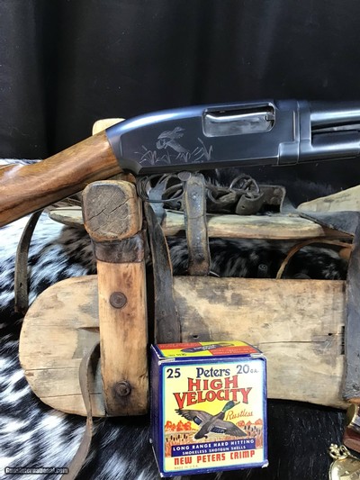1950 Sampson Game Bird Engraved Winchester Model 12, .20 Bore, Straight Grip Stock, Trades Welcome - Image 2 of 22