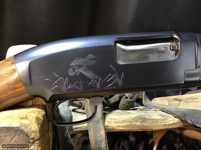 1950 Sampson Game Bird Engraved Winchester Model 12, .20 Bore, Straight Grip Stock, Trades Welcome - Image 5 of 22