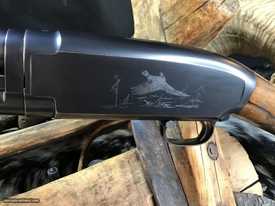 1950 Sampson Game Bird Engraved Winchester Model 12, .20 Bore, Straight Grip Stock, Trades Welcome - Image 14 of 22