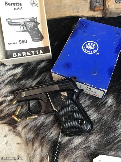 Beretta 950 BS Minx, .22 Short Semi Auto, Tip-Up, As New In Box, Trades Welcome - Image 3 of 13