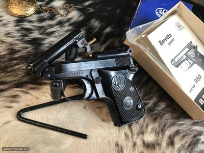 Beretta 950 BS Minx, .22 Short Semi Auto, Tip-Up, As New In Box, Trades Welcome - Image 9 of 13