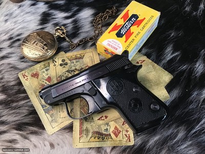 Beretta 950 BS Semi Auto Pistol, .25acp, Flip Up Barrel,
Trades Welcome