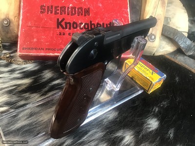 Sheridan Knocabout .22 Pistol, Unfired in Box, Made in Racine Wi. Trades Welcome. - Image 9 of 19