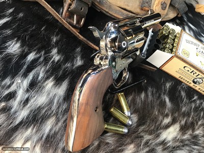 Colt SAA Sheriff’s Model W/Dual Cylinders, .44-40 & .44 Special, 3 “, Nickel, Unfired & Boxed, Gorgeous, Trades Welcome - Image 5 of 18
