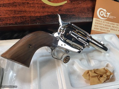 Colt SAA Sheriff’s Model W/Dual Cylinders, .44-40 & .44 Special, 3 “, Nickel, Unfired & Boxed, Gorgeous, Trades Welcome - Image 3 of 18