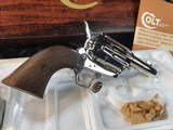 Colt SAA Sheriff’s Model W/Dual Cylinders, .44-40 & .44 Special, 3 “, Nickel, Unfired & Boxed, Gorgeous, Trades Welcome - 3 of 18
