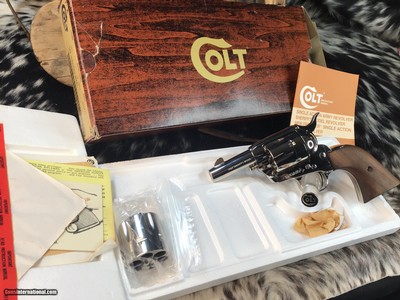 Colt SAA Sheriff’s Model W/Dual Cylinders, .44-40 & .44 Special, 3 “, Nickel, Unfired & Boxed, Gorgeous, Trades Welcome - Image 11 of 18