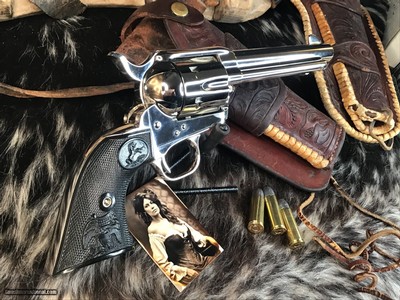 2001 Colt SAA, 5.5”, Factory Nickel, .45 Colt, Boxed & Unfired, Trades Welcome.