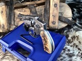 Smith & Wesson model 640, .357 J Frame, Hand Engraved, Red Stag Grips, Boxed, Trades Welcome. - 9 of 13
