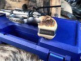 Smith & Wesson model 640, .357 J Frame, Hand Engraved, Red Stag Grips, Boxed, Trades Welcome. - 10 of 13