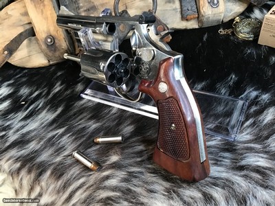 1982 Smith & Wesson Model 19-5, 4”, Nickel Combat Magnum, Boxed.Trades Welcome. - Image 6 of 17