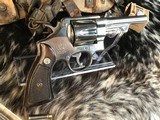1954 Smith & Wesson N Frame 38/44 Heavy Duty, Nickel 5”, .38 Special. Trades Welcome - 4 of 12