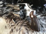 1954 Smith & Wesson N Frame 38/44 Heavy Duty, Nickel 5”, .38 Special. Trades Welcome - 11 of 12