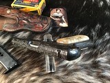 1922 Mfg. Colt 1903 Hammerless Pistol, Engraved, Rams Horn Grips, 2 mags W/Holster. Trades Welcome. - 5 of 16