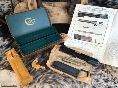1954 Mfg. Colt .22 Conversion Unit with Floating Chamber. Convert Colt 1911 .45/.38 Super to .22 LR, Complete Package Like New In Box - Image 4 of 5